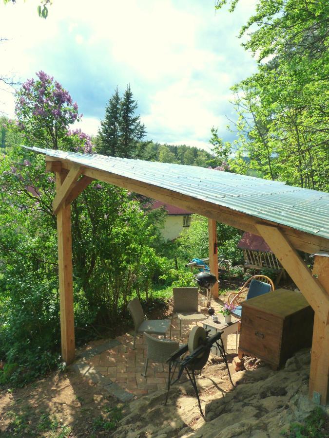 Ferienwohnung Chaloupka U Sv. Dyndy Nová Ves Exterior foto