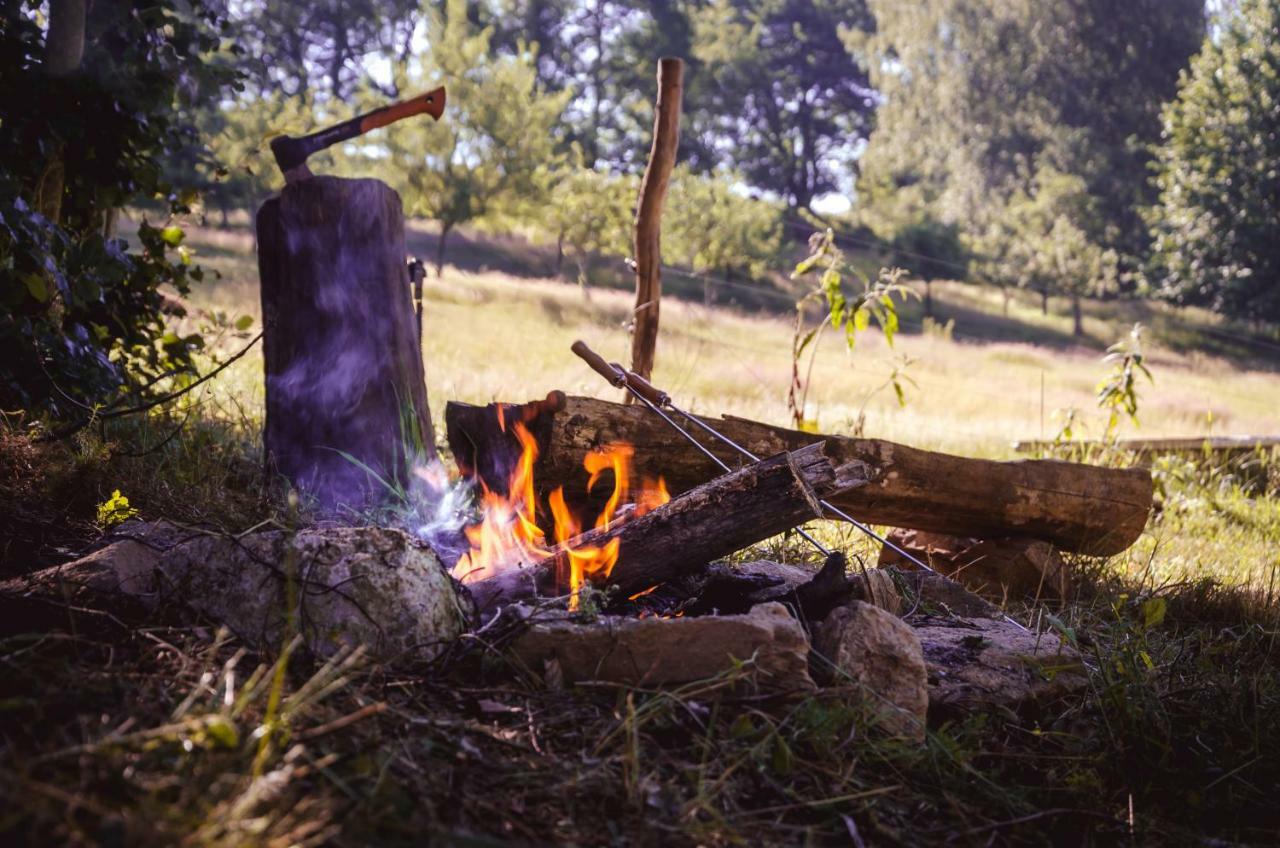 Ferienwohnung Chaloupka U Sv. Dyndy Nová Ves Exterior foto